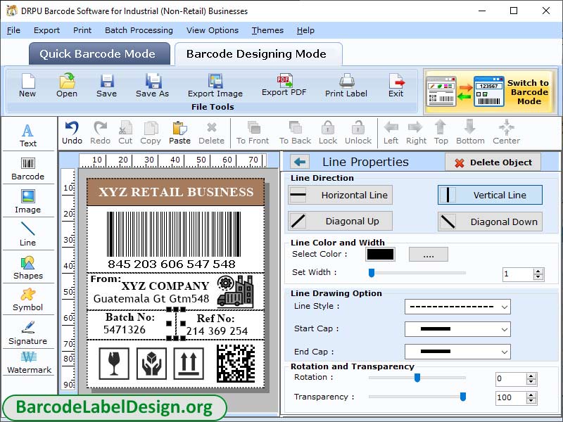 Windows 8 Warehousing Industry Barcode Labels full